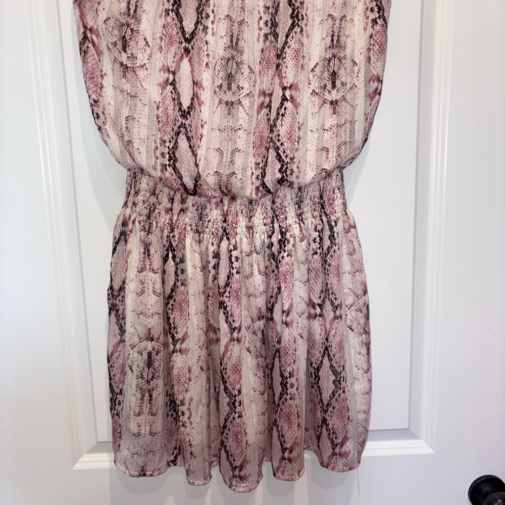 Glam Blush Snake Print Skirt